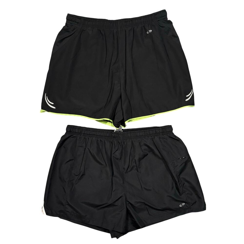 C9 by Champion Black Running Shorts Lined Lot of 2 Womens Size Large